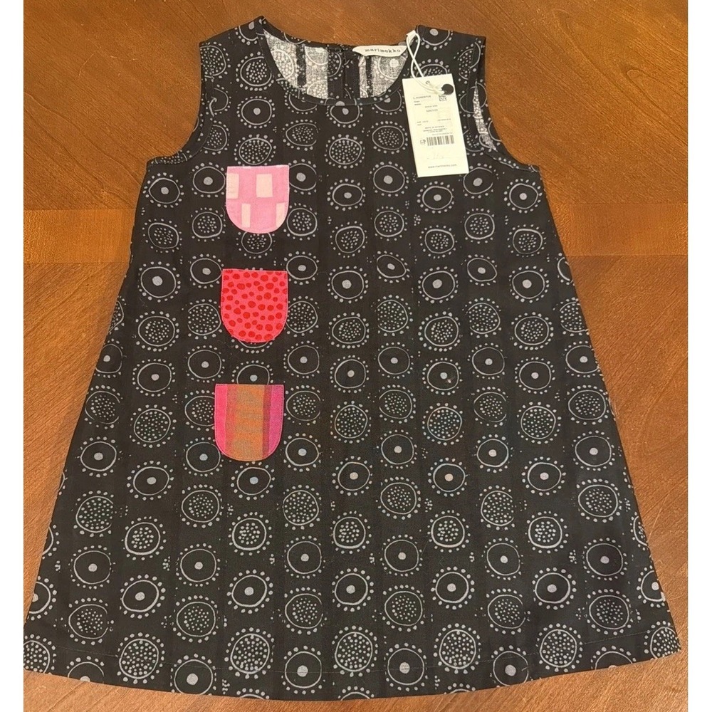 Marimekko Kurkistus Girls Dress Size 104-110 cm/ US 4-5